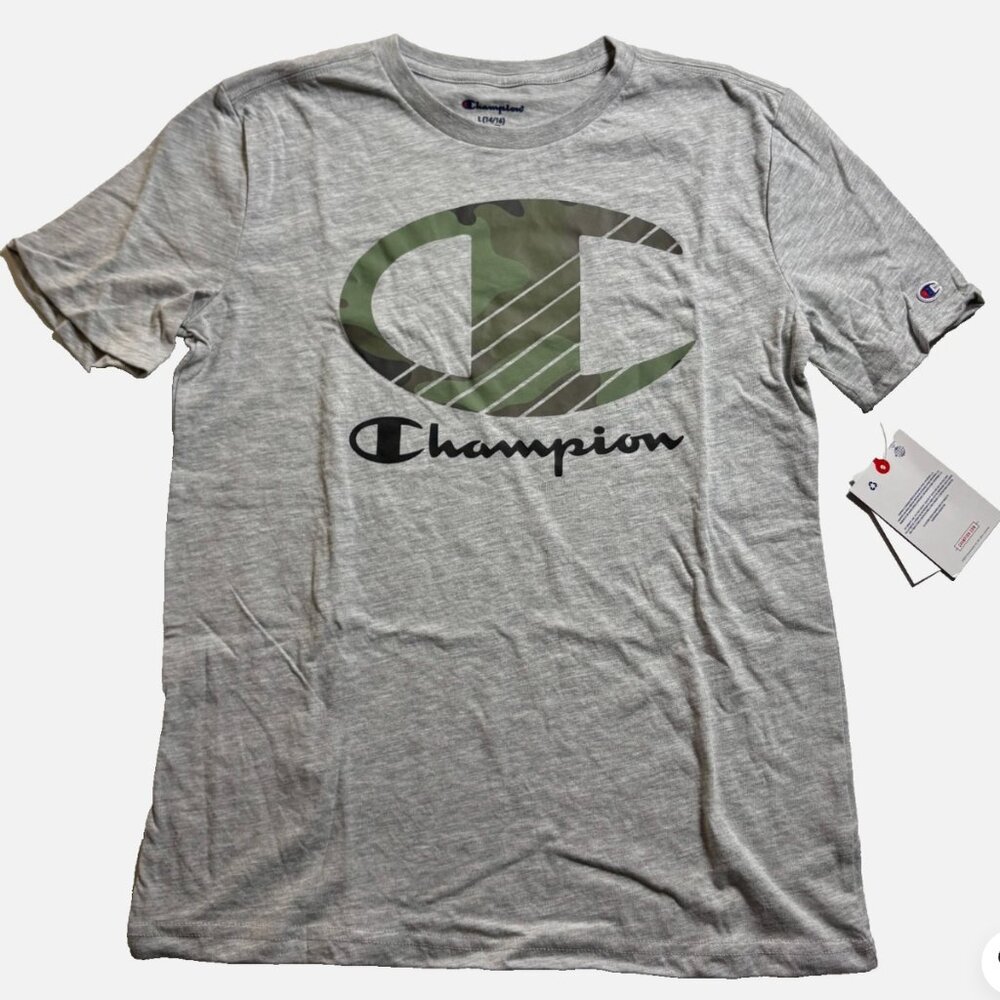 Champion Boys Large 14/16 Camo Graphic T-Shirt Short Sleeve !!